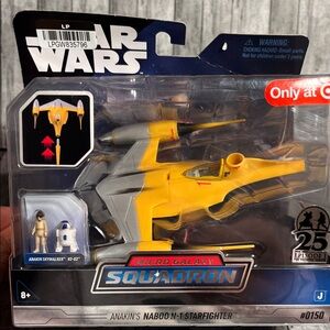 Star Wars Yellow Anakin's Naboo N-1 Starfighter Micro Galaxy Squadron